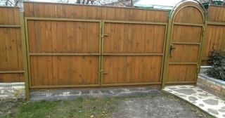 Купить распашные ворота деревянные Октябрьский, цена от 2787 руб.